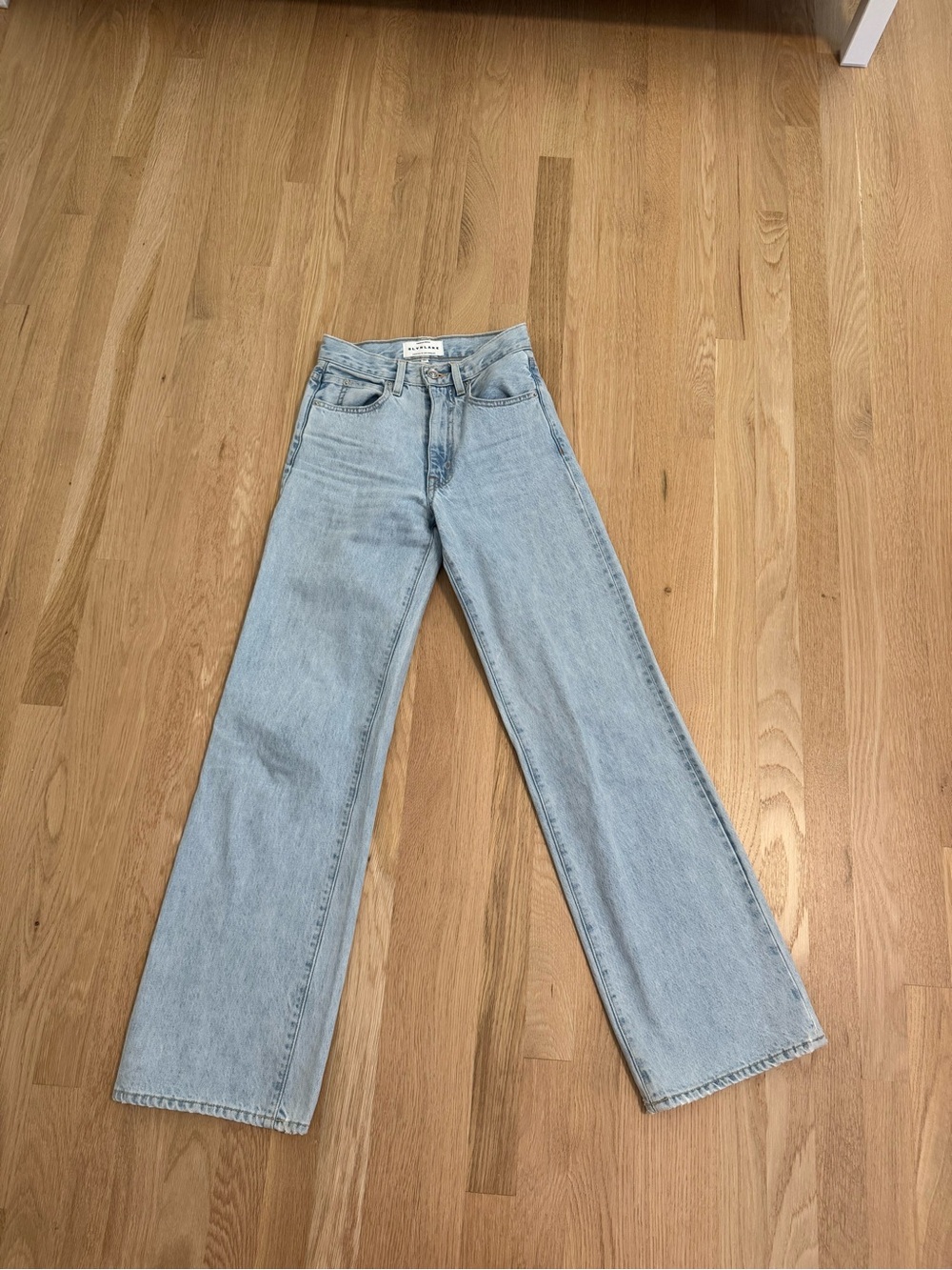 SLVRLAKE Light Wash Wide Leg Jeans